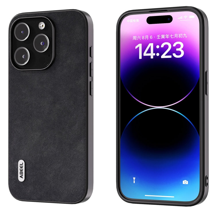 ABEEL Morocco Texture PU Phone Case, For iPhone 15 Pro Max, For iPhone 15 Plus, For iPhone 15, For iPhone 15 Pro