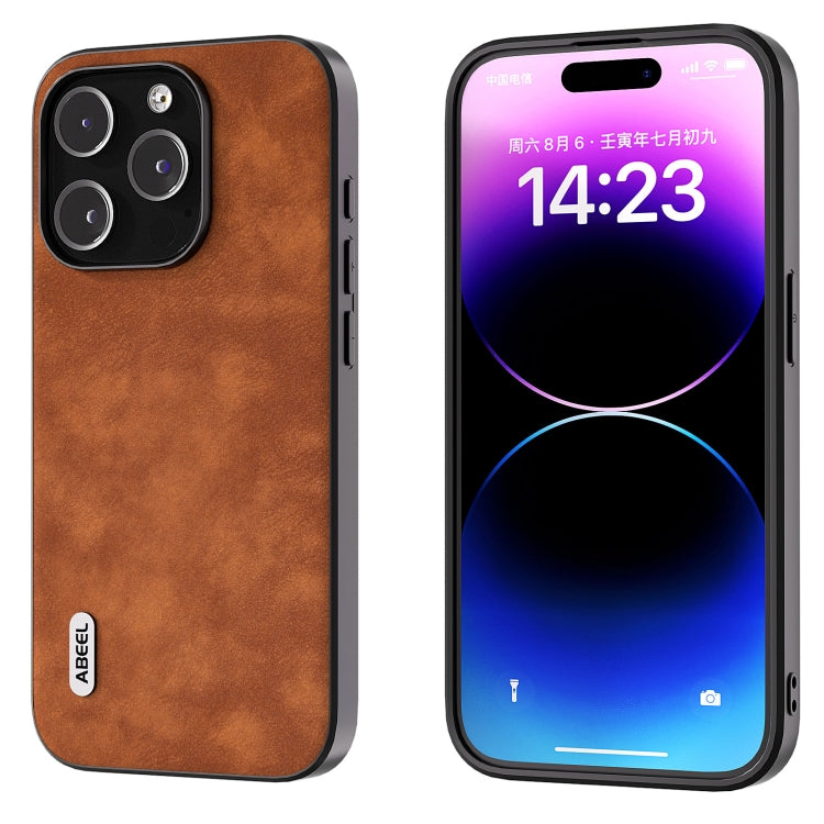 ABEEL Morocco Texture PU Phone Case, For iPhone 15 Pro Max, For iPhone 15 Plus, For iPhone 15, For iPhone 15 Pro