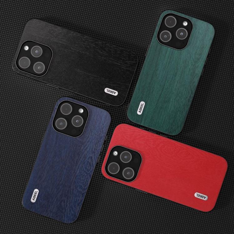 ABEEL Wood Texture PU Phone Case, For iPhone 15 Pro Max, For iPhone 15 Pro, For iPhone 15 Plus, For iPhone 15