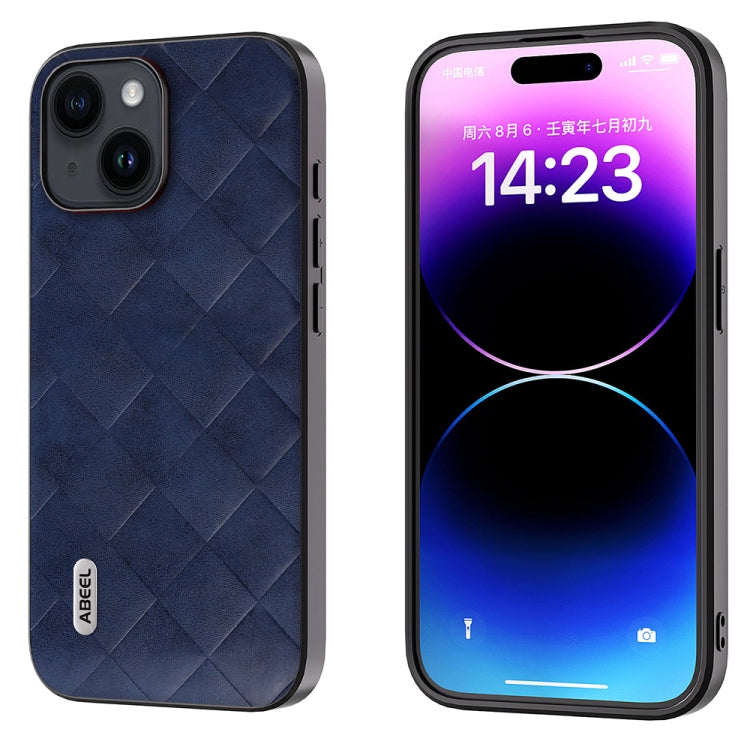 ABEEL Weave Plaid PU Phone Case, For iPhone 15 Pro Max, For iPhone 15 Plus, For iPhone 15 Pro, For iPhone 15