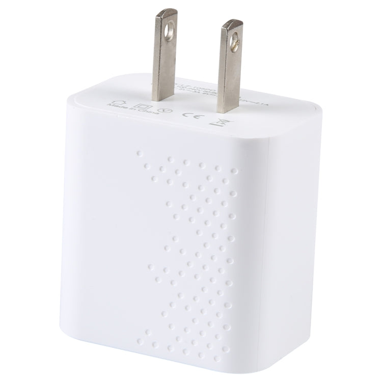 LZ-105PD 25W USB-C / Type-C Ports Dot Pattern Travel Charger, US Plug, EU Plug