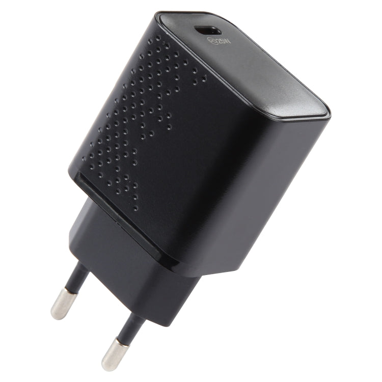 LZ-105PD 25W USB-C / Type-C Ports Dot Pattern Travel Charger, US Plug, EU Plug
