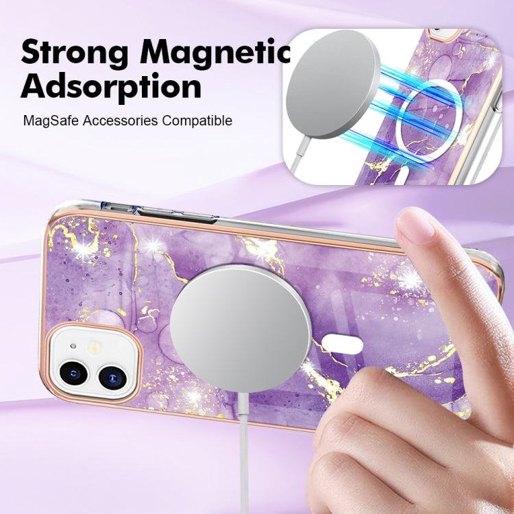 Marble Pattern Dual-side IMD Magsafe TPU Phone Case, For iPhone 11, For iPhone 11 Pro