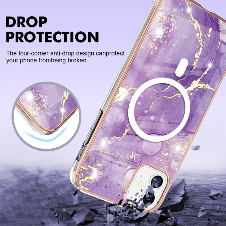 Marble Pattern Dual-side IMD Magsafe TPU Phone Case, For iPhone 11, For iPhone 11 Pro