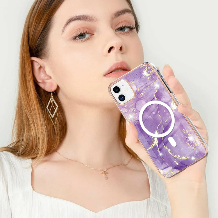 Marble Pattern Dual-side IMD Magsafe TPU Phone Case, For iPhone 11, For iPhone 11 Pro