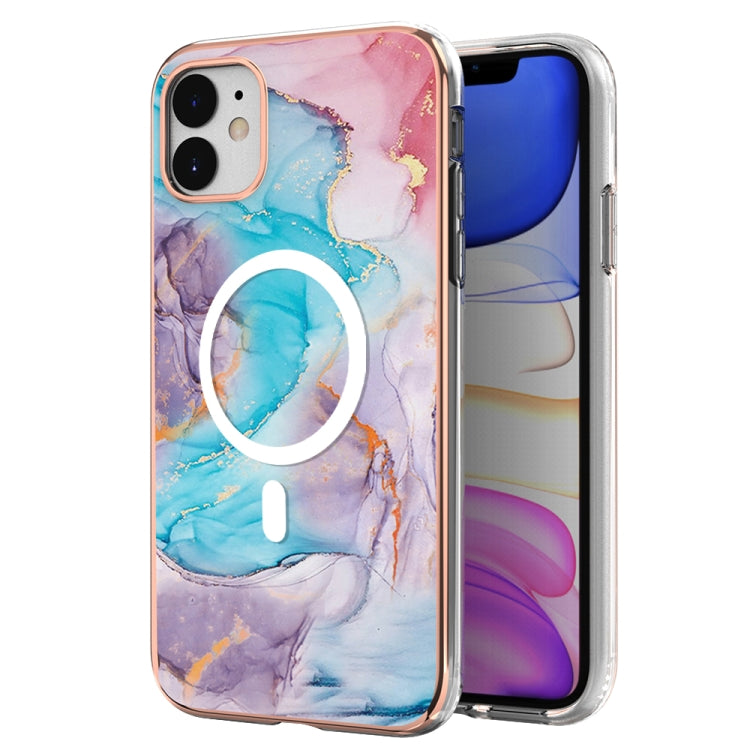 Marble Pattern Dual-side IMD Magsafe TPU Phone Case, For iPhone 11, For iPhone 11 Pro