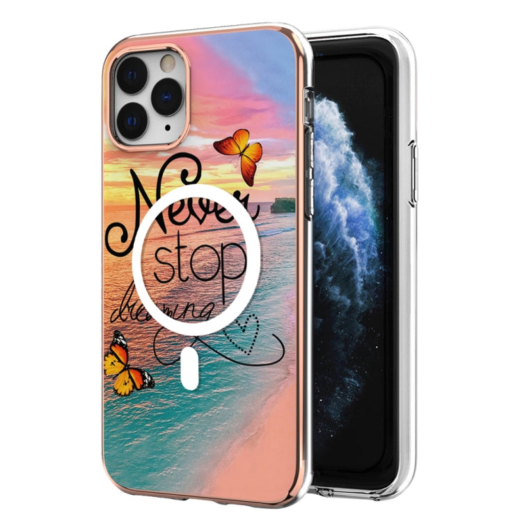 Marble Pattern Dual-side IMD Magsafe TPU Phone Case, For iPhone 11, For iPhone 11 Pro