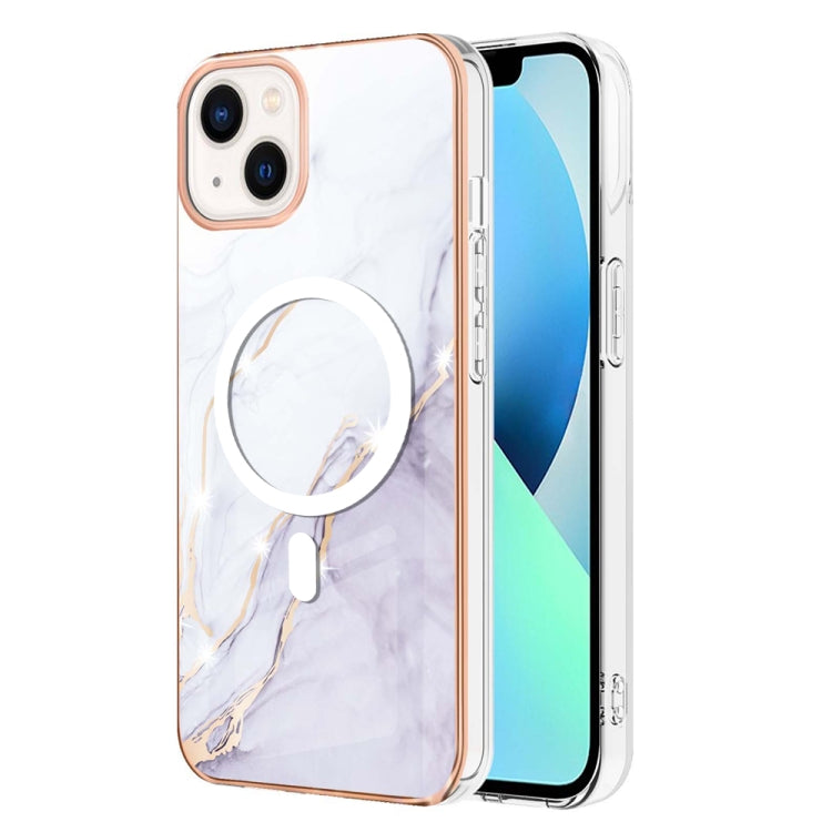 Marble Pattern Dual-side IMD Magsafe TPU Phone Case, For iPhone 14, For iPhone 15 Plus, For iPhone 14 Pro