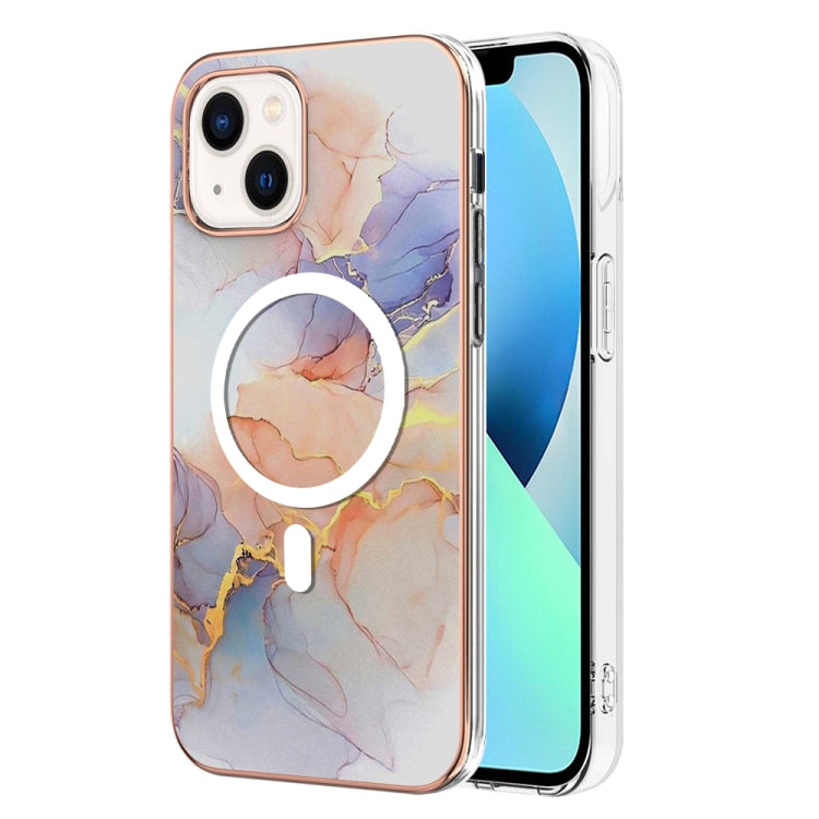 Marble Pattern Dual-side IMD Magsafe TPU Phone Case, For iPhone 14, For iPhone 15 Plus, For iPhone 14 Pro