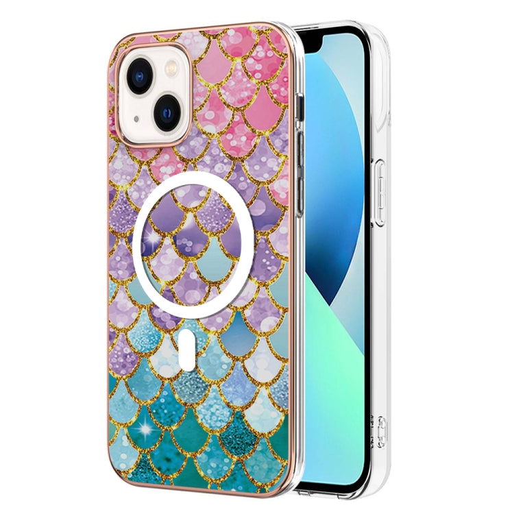 Marble Pattern Dual-side IMD Magsafe TPU Phone Case, For iPhone 15 Pro Max, For iPhone 14 Plus, For iPhone 15 Pro