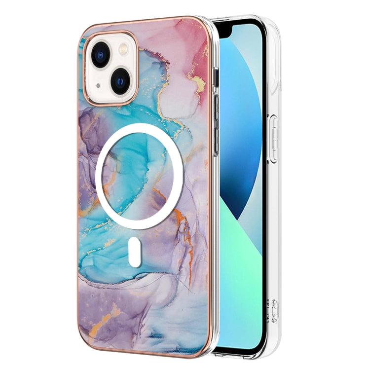 Marble Pattern Dual-side IMD Magsafe TPU Phone Case, For iPhone 15 Pro Max, For iPhone 14 Plus, For iPhone 14