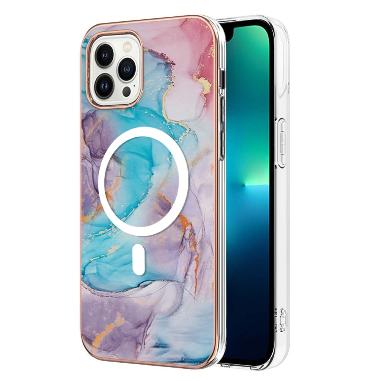 Marble Pattern Dual-side IMD Magsafe TPU Phone Case, For iPhone 15 Pro Max, For iPhone 14 Plus, For iPhone 15 Pro