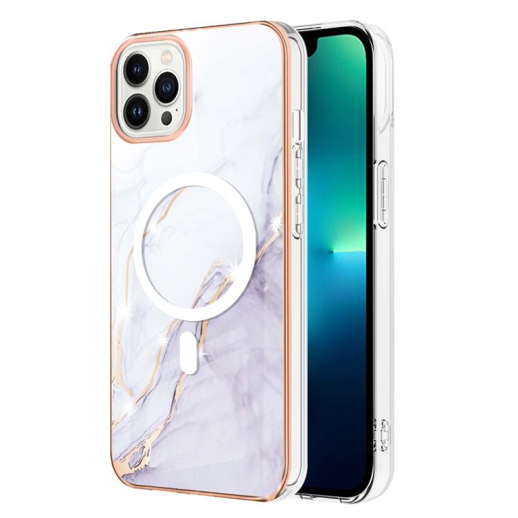 Marble Pattern Dual-side IMD Magsafe TPU Phone Case, For iPhone 15 Pro Max, For iPhone 14 Plus, For iPhone 15 Pro