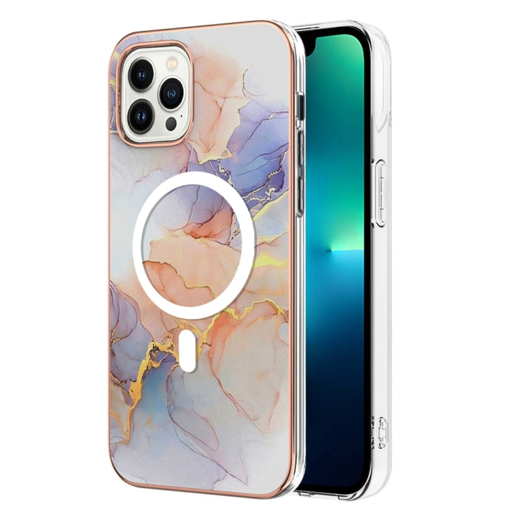 Marble Pattern Dual-side IMD Magsafe TPU Phone Case, For iPhone 15 Pro Max, For iPhone 14 Plus, For iPhone 15 Pro
