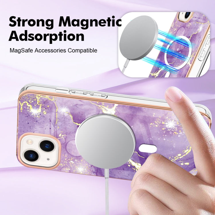 Marble Pattern Dual-side IMD Magsafe TPU Phone Case, For iPhone 15, For iPhone 14 Pro Max, For iPhone 8 / SE 2022 / 2020