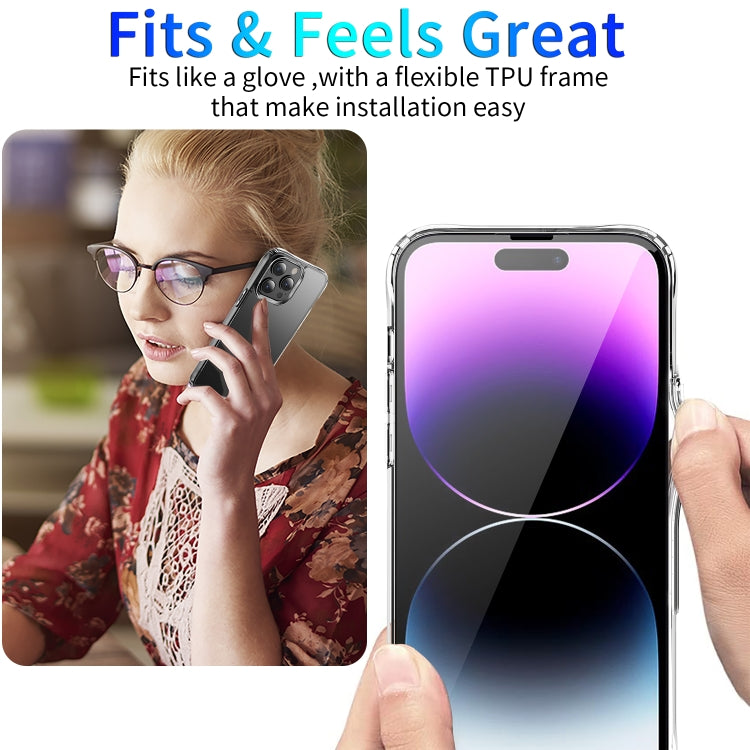 Shockproof Transparent Acrylic Phone Case, For iPhone 15 Pro Max, For iPhone 15 Pro, For iPhone 15 Plus, For iPhone 15