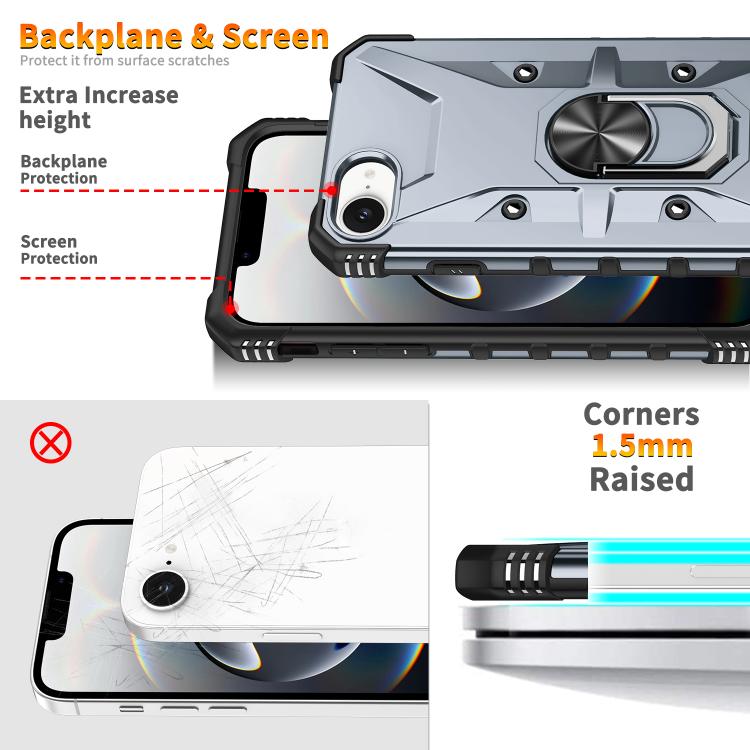 Coque de téléphone avec anneau de support, pour iPhone 16 Pro Max, pour iPhone 16 Pro, pour iPhone 15 Pro Max, pour iPhone 15 Pro