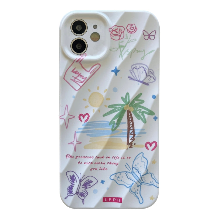 2 in 1 Minimalist Pattem PC Shockproof Phone Case, Series 1