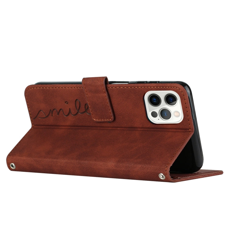 Skin Feel Heart Pattern Leather Phone Case
