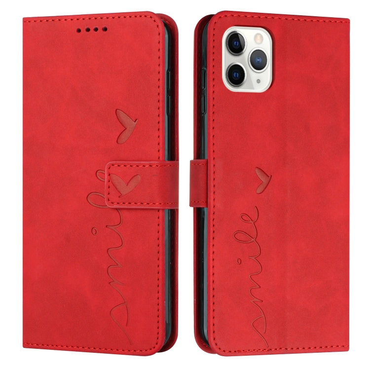 Skin Feel Heart Pattern Leather Phone Case