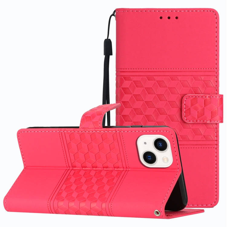Diamond Embossed Skin Feel Leather Phone Case, For iPhone 16, For iPhone 15 Pro Max, For iPhone 15 Pro, For iPhone 15 Plus