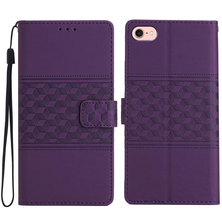 Diamond Embossed Skin Feel Leather Phone Case, For iPhone 16e, For iPhone 16 Pro Max, For iPhone 16 Pro, For iPhone 16 Plus