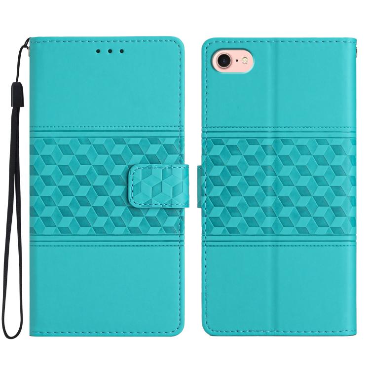 Diamond Embossed Skin Feel Leather Phone Case, For iPhone 16e, For iPhone 16 Pro Max, For iPhone 16 Pro, For iPhone 16 Plus