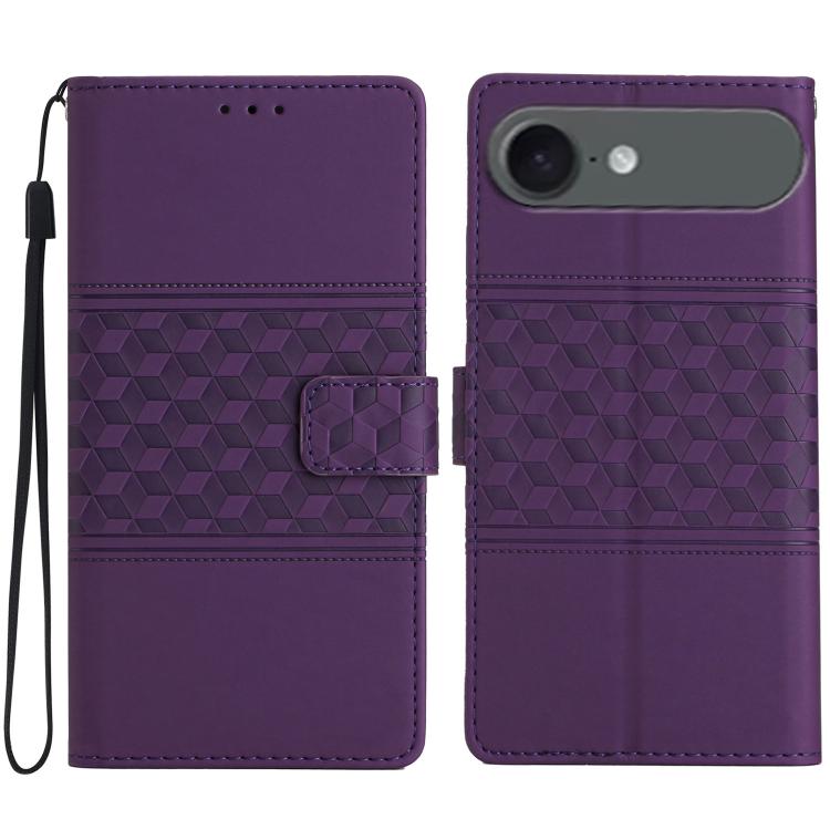 Diamond Embossed Skin Feel Leather Phone Case, For iPhone 17 Pro Max, For iPhone 17 Pro, For iPhone 17, For iPhone 17 Air