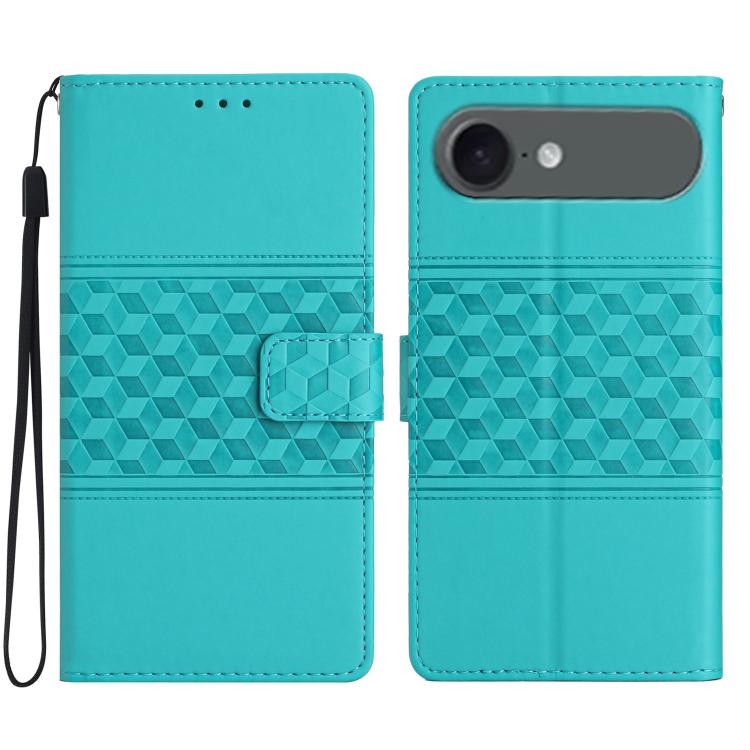 Diamond Embossed Skin Feel Leather Phone Case, For iPhone 16e, For iPhone 16 Pro Max, For iPhone 16 Pro, For iPhone 16 Plus
