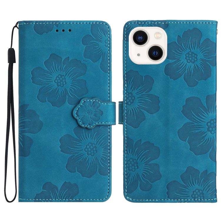Flower Embossing Pattern Leather Phone Case, For iPhone 16, For iPhone 15 Pro Max, For iPhone 15 Pro, For iPhone 15 Plus