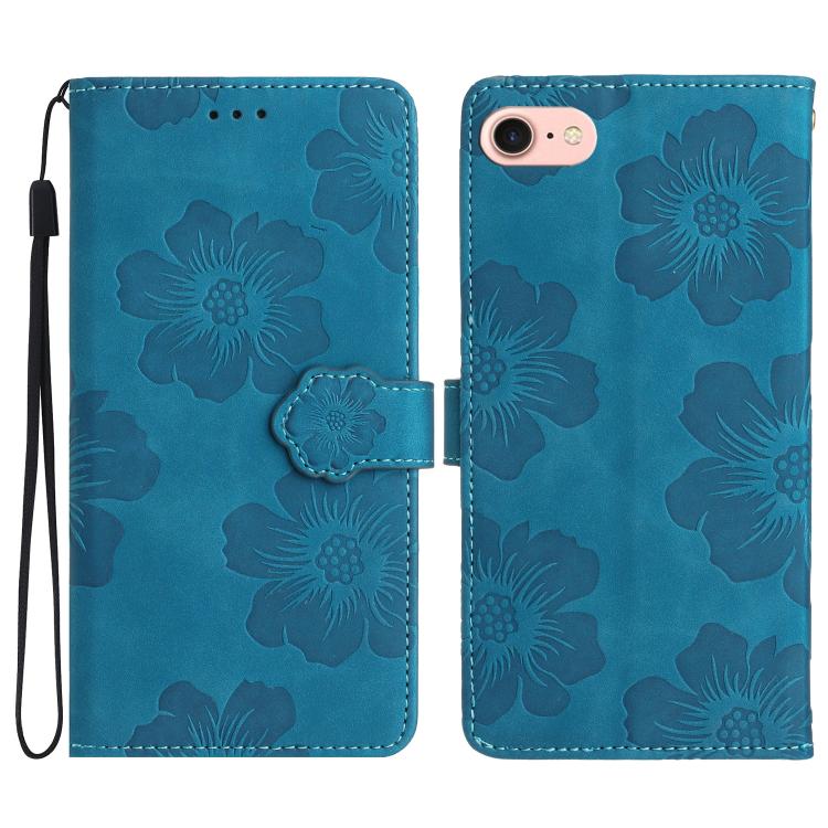 Flower Embossing Pattern Leather Phone Case, For iPhone 16e, For iPhone 16 Pro Max, For iPhone 16 Pro, For iPhone 16 Plus