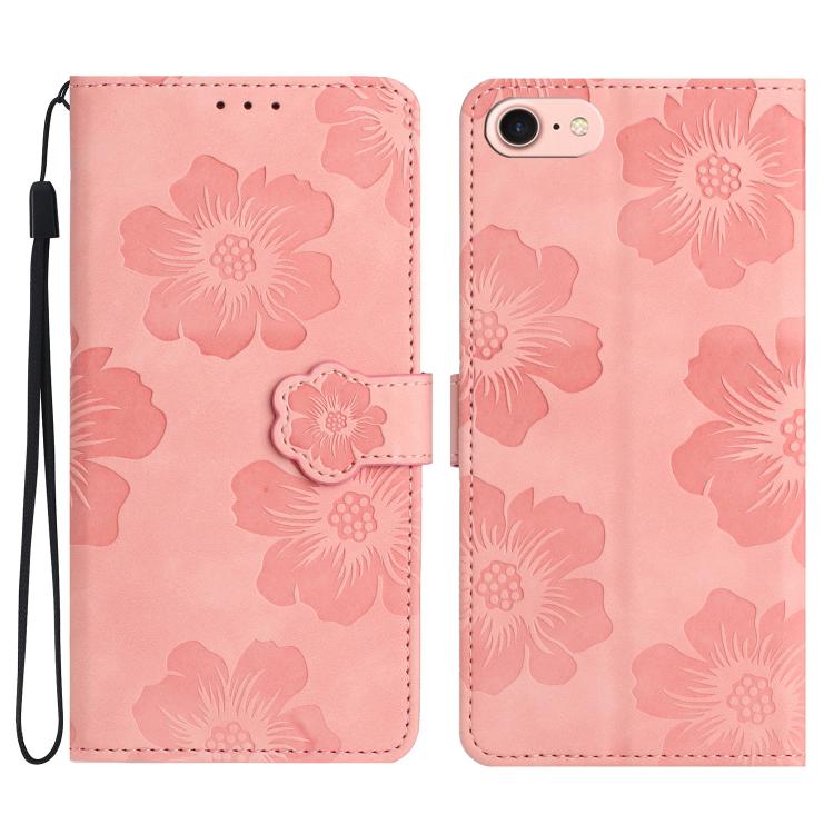 Flower Embossing Pattern Leather Phone Case, For iPhone 16e, For iPhone 16 Pro Max, For iPhone 16 Pro, For iPhone 16 Plus