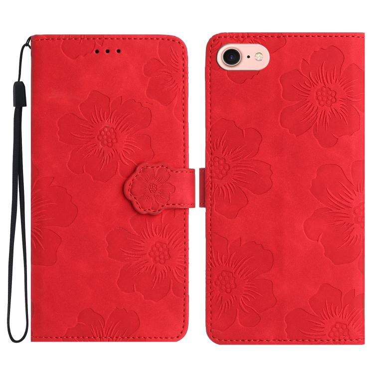 Flower Embossing Pattern Leather Phone Case, For iPhone 16e, For iPhone 16 Pro Max, For iPhone 16 Pro, For iPhone 16 Plus