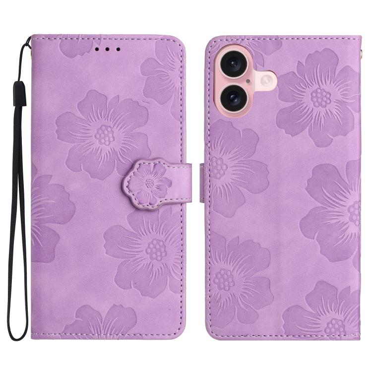 Flower Embossing Pattern Leather Phone Case, For iPhone 17 Pro Max, For iPhone 17 Pro, For iPhone 17, For iPhone 17 Air