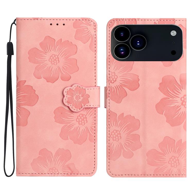 Flower Embossing Pattern Leather Phone Case, For iPhone 17 Pro Max, For iPhone 17 Pro, For iPhone 17, For iPhone 17 Air