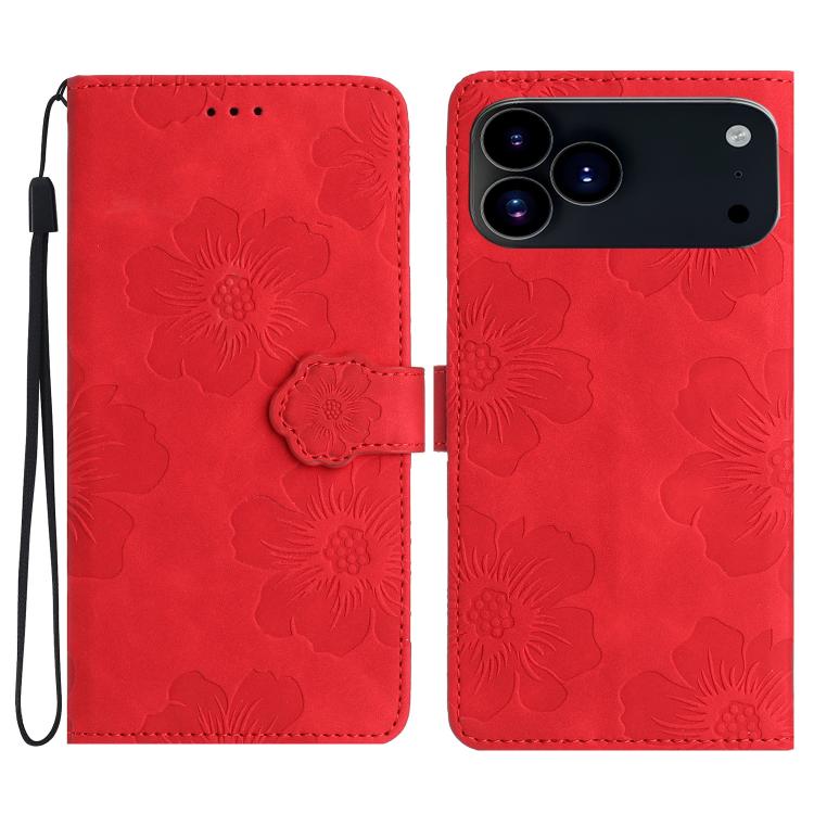 Flower Embossing Pattern Leather Phone Case, For iPhone 17 Pro Max, For iPhone 17 Pro, For iPhone 17, For iPhone 17 Air