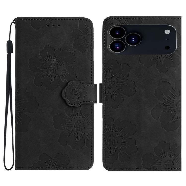 Flower Embossing Pattern Leather Phone Case, For iPhone 17 Pro Max, For iPhone 17 Pro, For iPhone 17, For iPhone 17 Air