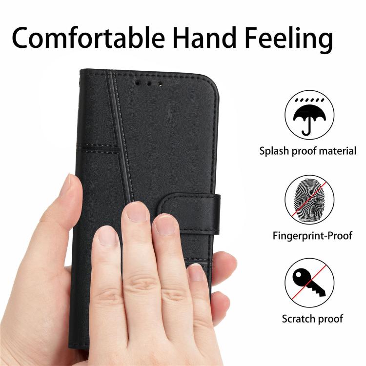 Stitching Calf Texture Buckle Leather Phone Case, For iPhone 18 Pro / 17 Pro, For iPhone 18 Pro Max / 17 Pro Max, For iPhone 17, For iPhone 17 Air