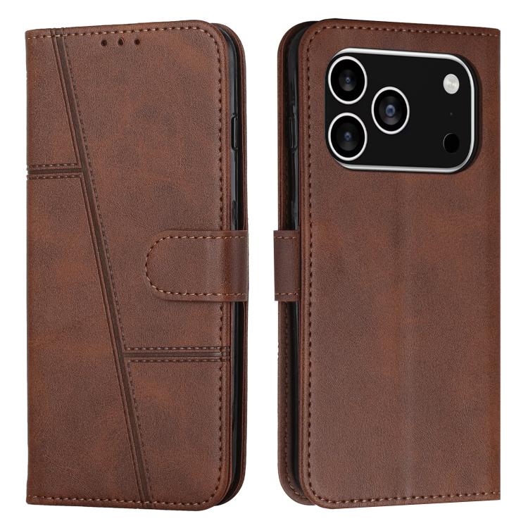 Stitching Calf Texture Buckle Leather Phone Case, For iPhone 18 Pro / 17 Pro, For iPhone 18 Pro Max / 17 Pro Max, For iPhone 17, For iPhone 17 Air