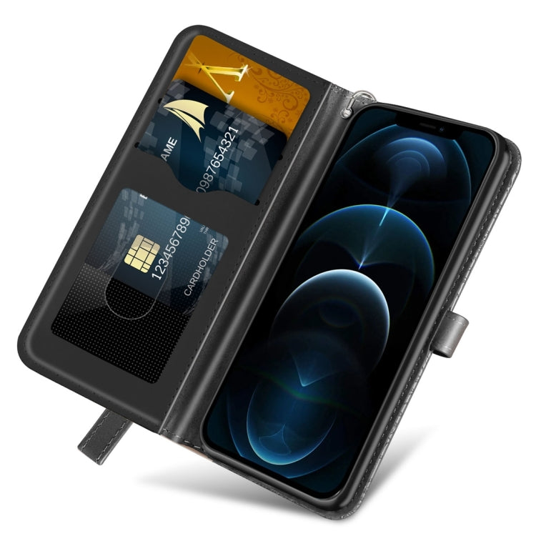 Life Tree Embossing Pattern Leather Phone Case