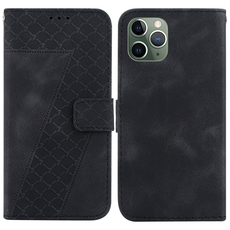 Seven-shaped Embossed Leather Phone Case, For iPhone 12 mini, For iPhone 11 Pro Max, For iPhone 11, For iPhone 11 Pro