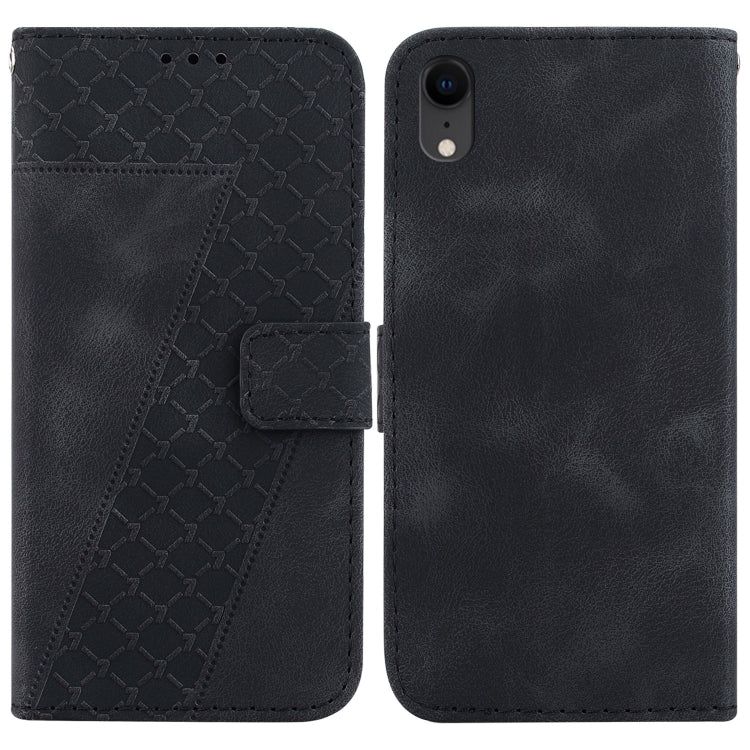Seven-shaped Embossed Leather Phone Case, For iPhone X / XS, For iPhone XR, For iPhone XS Max