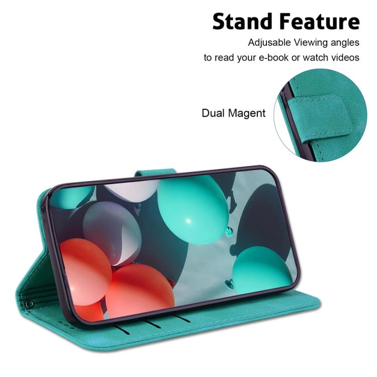Seven-shaped Embossed Leather Phone Case, For iPhone 17 Pro Max, For iPhone 17 Pro, For iPhone 17, For iPhone 17 Air