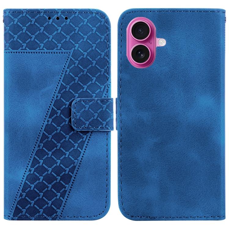 Seven-shaped Embossed Leather Phone Case, For iPhone 17 Pro Max, For iPhone 17 Pro, For iPhone 17, For iPhone 17 Air