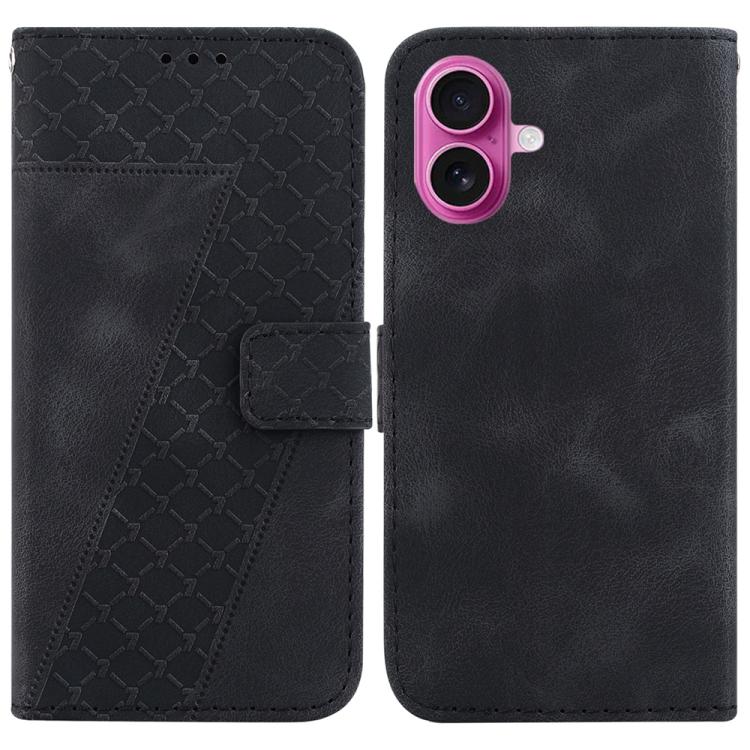 Seven-shaped Embossed Leather Phone Case, For iPhone 17 Pro Max, For iPhone 17 Pro, For iPhone 17, For iPhone 17 Air