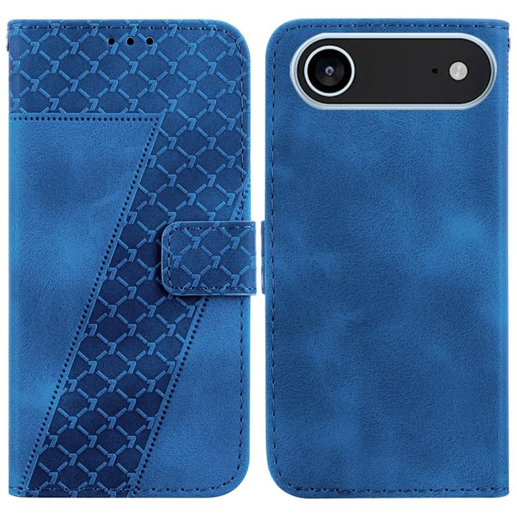 Seven-shaped Embossed Leather Phone Case, For iPhone 17 Pro Max, For iPhone 17 Pro, For iPhone 17, For iPhone 17 Air