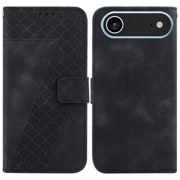 Seven-shaped Embossed Leather Phone Case, For iPhone 17 Pro Max, For iPhone 17 Pro, For iPhone 17, For iPhone 17 Air