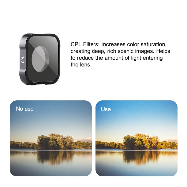 Action Camera Lens Filter For GoPro Hero11 Black / Hero11 Black mini / HERO10 Black / HERO9 Black, CPL Filter, ND8 Filter, ND16 Filter, ND32 Filter, NIGHT Filter, STAR Filter