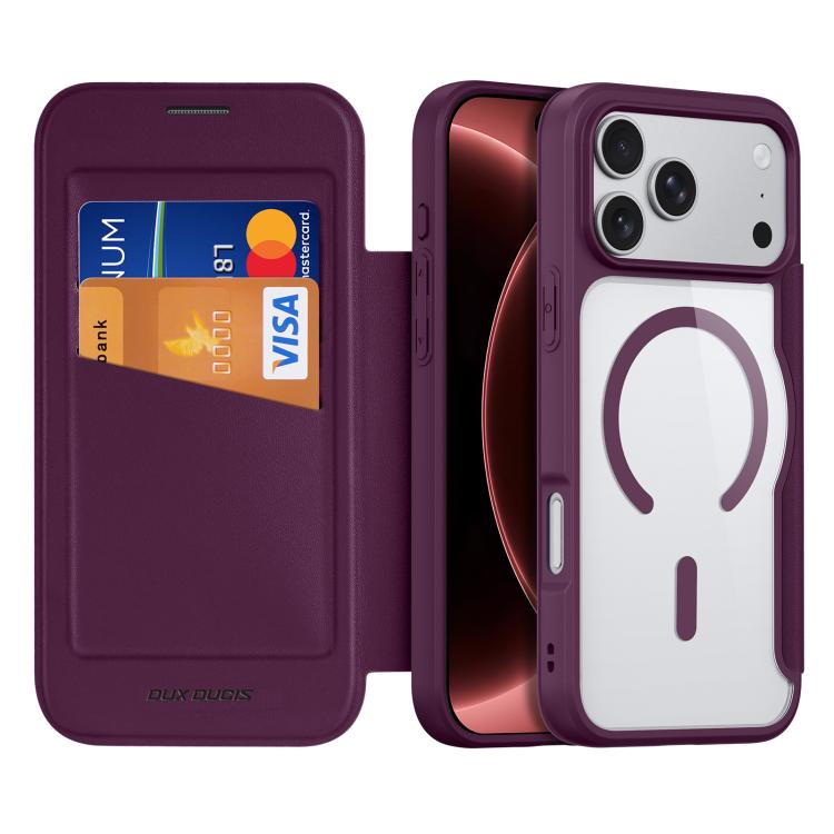 DUX DUCIS Skin X Pro Series Magsafe PC + TPU Phone Leather Case, For iPhone 18 Pro / 17 Pro, For iPhone 18 Pro Max / 17 Pro Max, For iPhone 17, For iPhone 17 Air, For iPhone 16, For iPhone 16 Pro Max, For iPhone 16 Pro, For iPhone 16 Plus              ...