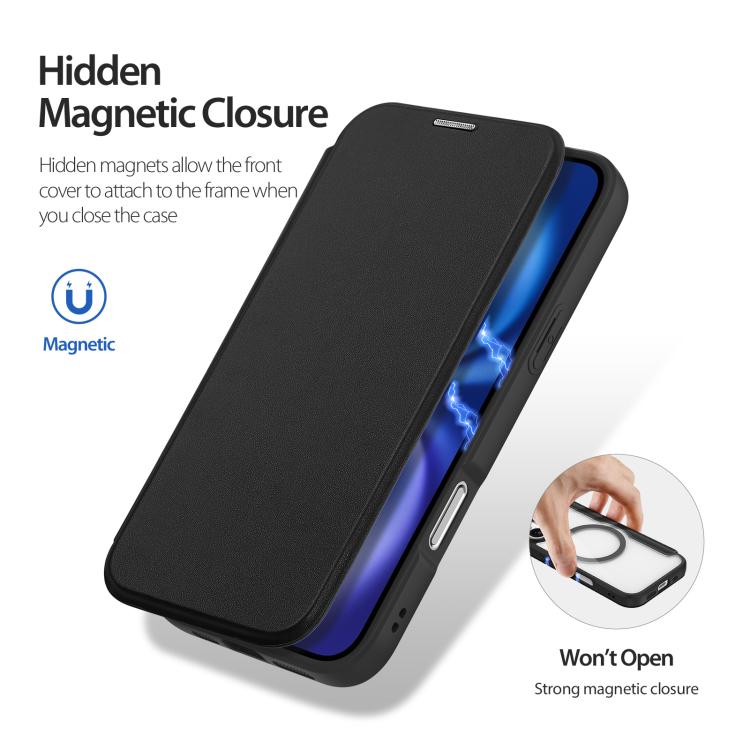 DUX DUCIS Skin X Pro Series Magsafe PC + TPU Phone Leather Case, For iPhone 17, For iPhone Air